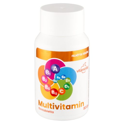 Vitamintár filmtabletta 90db multivitamin felnőtteknek