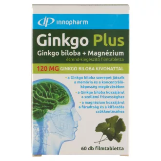 Innopharm filmtabletta 60db Ginkgo 120mg+Magnézium