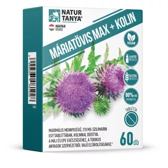 Natur Tanya tabletta 60db máriatövis max + kolin
