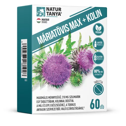 Natur Tanya tabletta 60db máriatövis max + kolin