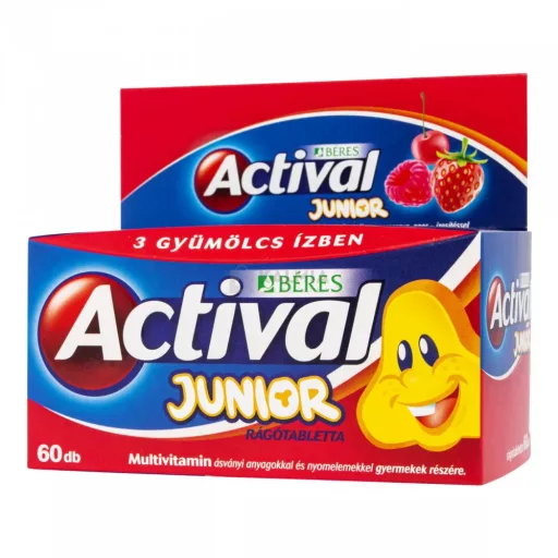 Béres Actival Junior multivitamin rágótabletta gyermekek részére 60 db