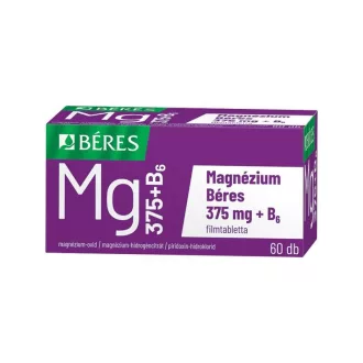 Béres Magnézium 375 mg + B₆ filmtabletta 60 db
