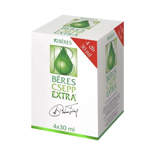 Béres Csepp Extra belsőleges oldatos cseppek 4 x 30 ml