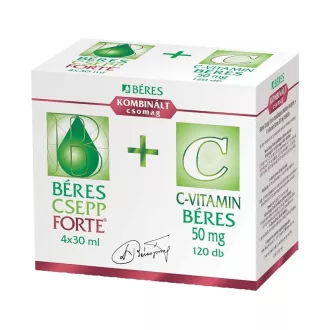   Béres Csepp Forte belsőleges oladatos cseppek + C-vitamin Béres 50 mg tabletta kombinált csomag
