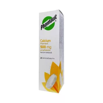 Pharmavit pezsgőtabletta 20db Calcium 500mg