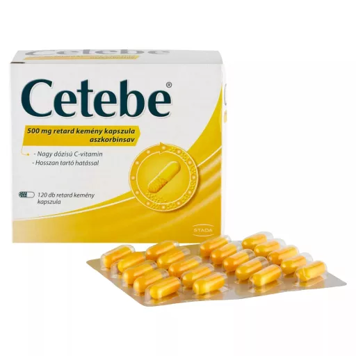Cetebe aszkorbinsav retard kemény kapszula 120 db