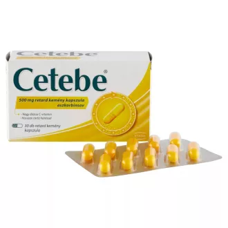 Cetebe aszkorbinsav retard kemény kapszula 30 db