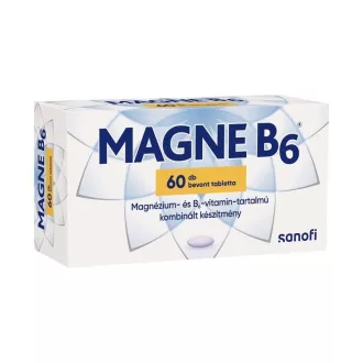  Magne B6 magnézium- és B6-vitamin-tartalmú kombinált készítmény bevont tabletta 60 db