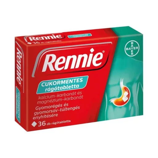 Rennie rágótabletta 36db cukormentes