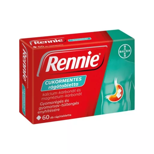 Rennie rágótabletta 60db cukormentes