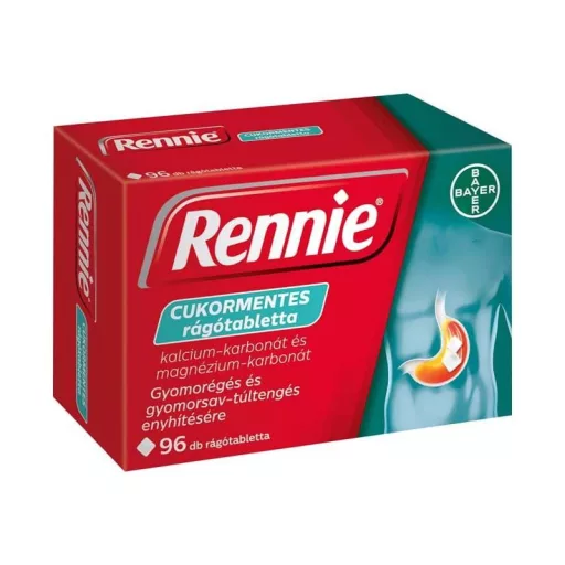 Rennie rágótabletta 96db cukormentes