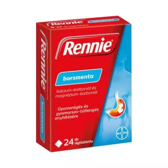 Rennie borsmenta rágótabletta 24 db