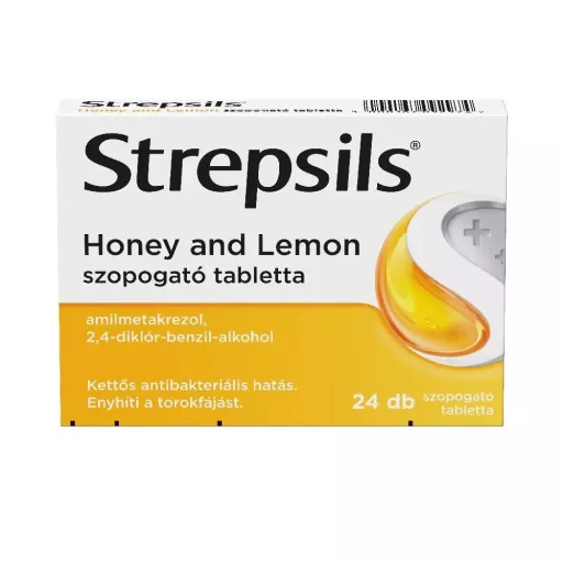 Strepsils szopogató tabletta 24db Honey and Lemon