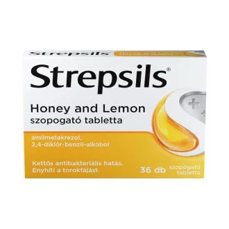 Strepsils szopogató tabletta 36db Honey and Lemon