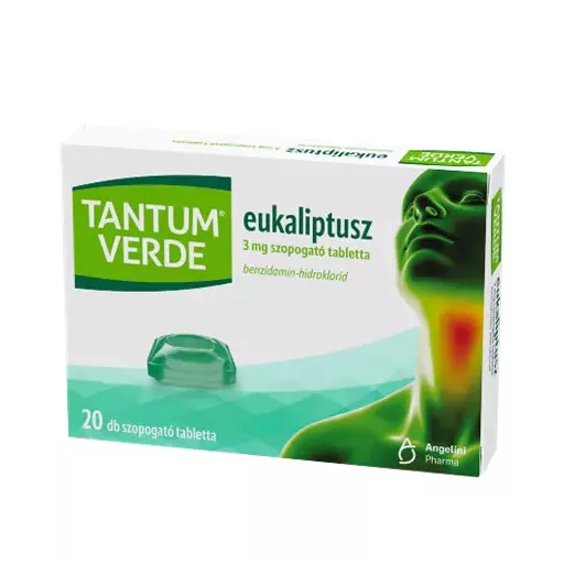 Tantum Verde szopogató tabletta 20db Eukaliptusz 3mg