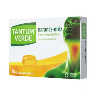 Tantum Verde szopogató tabletta 20db narancs-méz 3 mg