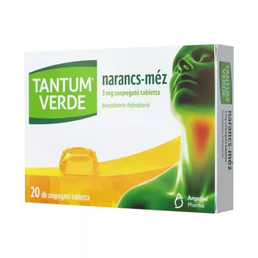 Tantum Verde szopogató tabletta 20db narancs-méz 3 mg
