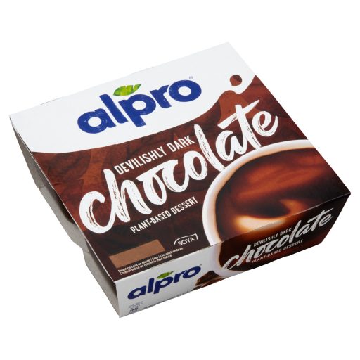 Alpro Devilishly Dark csokoládéízű szójadesszert 4 x 125 g (500 g)