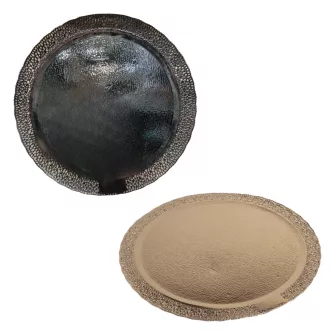Tortatálca 25cm Kerek Arany / Fekete