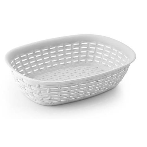 Kenyérkosár rattan hatású 2L - Fehér