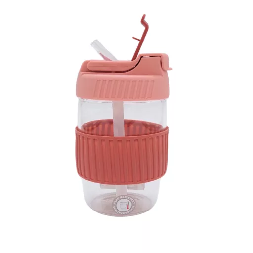 Thermo üvegpohár 350 ml  - rózsaszín