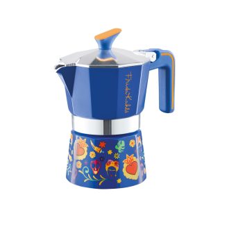   Pedrini kávéfőző 3 személyes Frida Kahlo alumínium - Kék