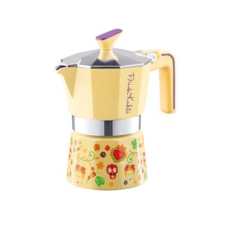   Pedrini kávéfőző 3 személyes Frida Kahlo alumínium - Sárga