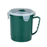 Luna mikrózható bögre fedéllel 700ml - Zöld