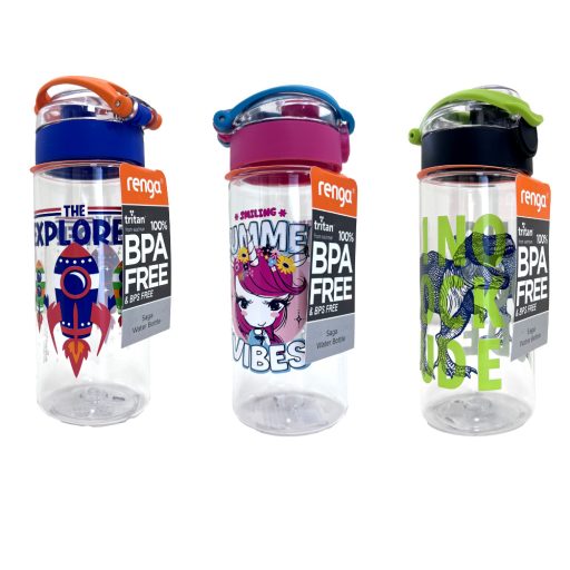 Mintás kulacs 500ml Mini Saga Tritan többféle