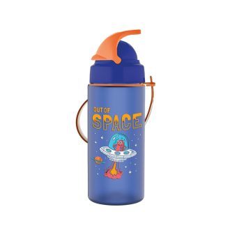 Színes palack szívószállal 500ml Sonic Tritan - Űhajó