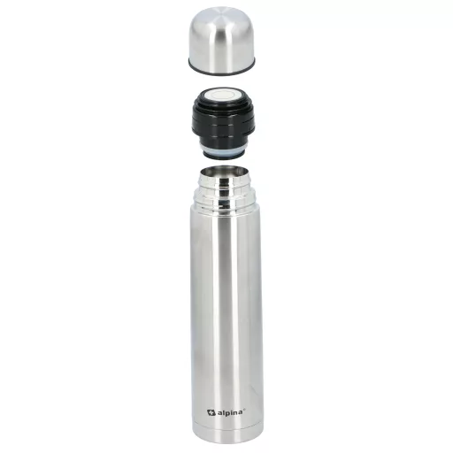 Alpina termosz acél 1L dupla falú 33x8cm