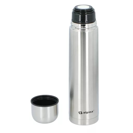 Alpina termosz acél 1L dupla falú 33x8cm