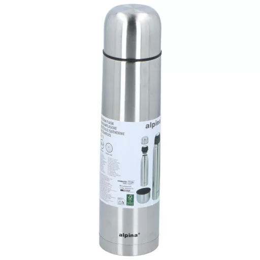 Alpina termosz acél 1L dupla falú 33x8cm