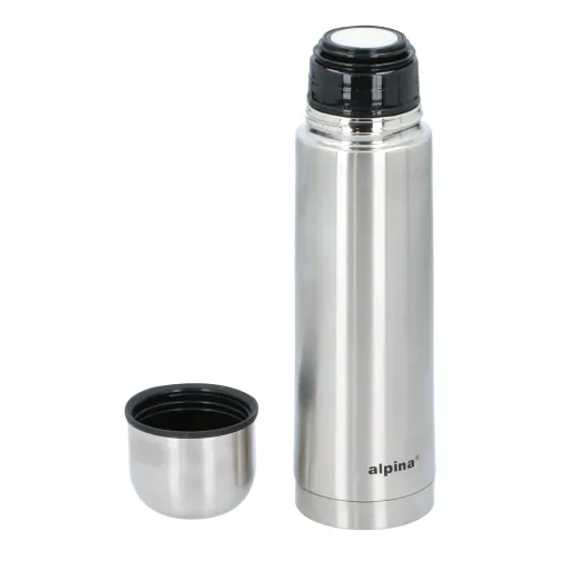 Alpina termosz acél 750ml dupla falú 29,5x8cm