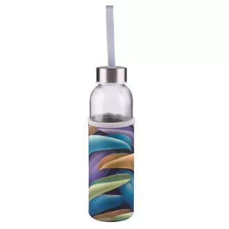   Alpina kulacs üveg 500ml növényes textil borítással - Színes levelek