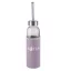 Alpina kulacs üveg 500ml feliratos textil borítással - lila