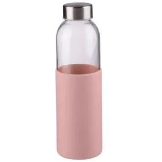   Alpina kulacs üveg 550ml szilikon borítással - rózsaszín
