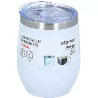 Alpina termosz pohár 0,35L átlátszó fedéllel - fehér