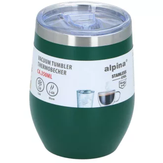 Alpina termosz pohár 0,35L átlátszó fedéllel - zöld