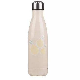  Alpina termosz acél 470ml duplafalú nyári, bézs citrom mintával