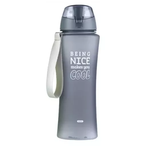 Fresh & Cold kulacs műanyag 600ml csőrös kupakkal - szürke