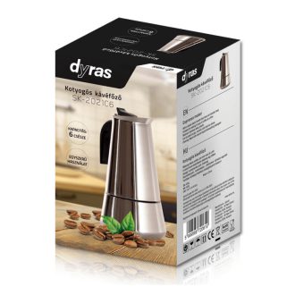 Dyras rozsdamentes acél kávéfőző