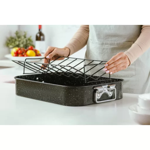 Nature téglalap alakú sütőedény 42 cm tapadásmentes kőbevonattal