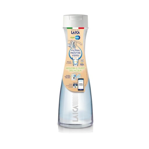 LAICA GlasSmart 1,1 literes üveg vízszűrő palack 1 db szűrő disk-kel