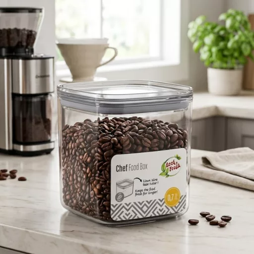 Ételtároló doboz átlátszó szögletes 700 ml 