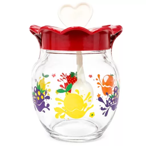 Lekvártartó 380ml - piros