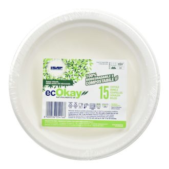 ECOKAY cukornád mélytányér 15db