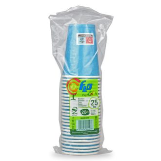 FLO Papírpohár 25db 200ml türkíz