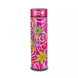   We Care rozsdamentes acél termosz szűrővel digitális hőmérséklet-kijelzővel 500ml - magenta