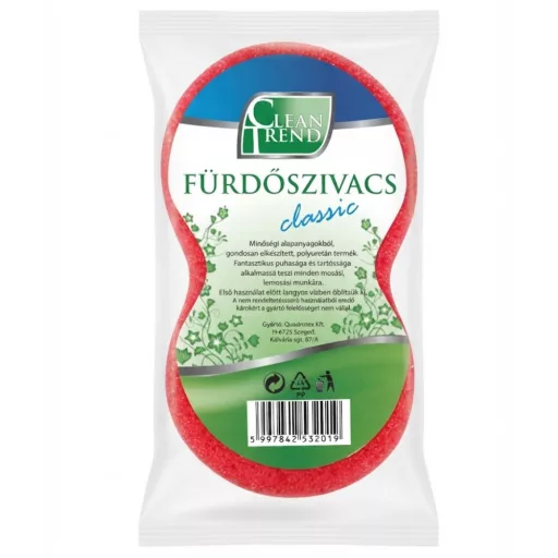 Clean Trend fürdőszivacs piskóta